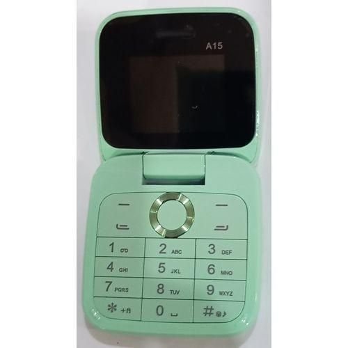 Bontel A15, 1.77 Inch Color Display,Flip Phone, Green