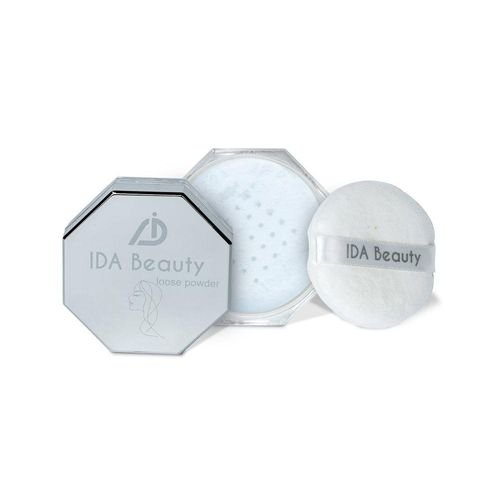 IDA Beauty IDA Beauty Weightless Loose Setting Powder | Transparent Setting Powder Makeup for a Long-Lasting, Oil-Absorbing, Flawless Matte Finish (Glam 01,8g)