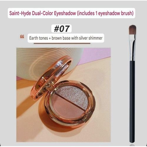 ORANGE BASE WITH GOLD SHIMMER EYESHODOW+BRUSH