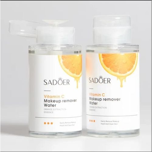 2PCS SADOER Vitamin C Micellar Cleansing Water 300ml ? Makeup Remover & Skin Brightening Toner,vitamin c micellar water, micellar cleansing water, sadoer makeup remover, vitamin c makeup remover
