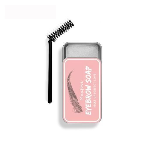 Maxfine Eyebrow Shaping Soap Reveal Natural Effect With Makeup Brush