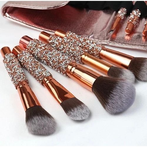 Premium Crystal Makeup Brush Set
