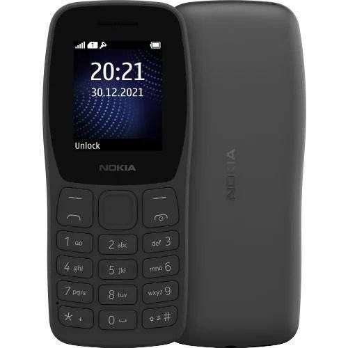 Nokia Dual Sim Button Phone - 1.77" - Wireless FM - 4MB/4MB - 800 MAh ? Black