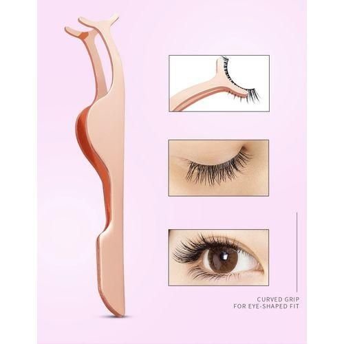 Rose Gold Eyelash Curler Auxiliary Cosmetic Clip