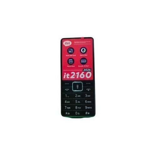itel It2160 3sim Card Wireless FM Radio With Opera Mini, Torch, 1000mAh Battery-black