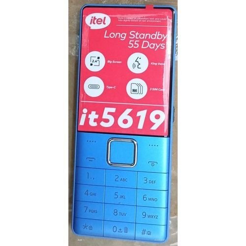 itel 5619 3sim,operamini,2.4 inches,2500mah.Blue