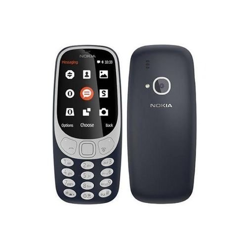 Nokia 3310 Classic Mobile Phone Dual SIM Long Battery Life, Blue Of