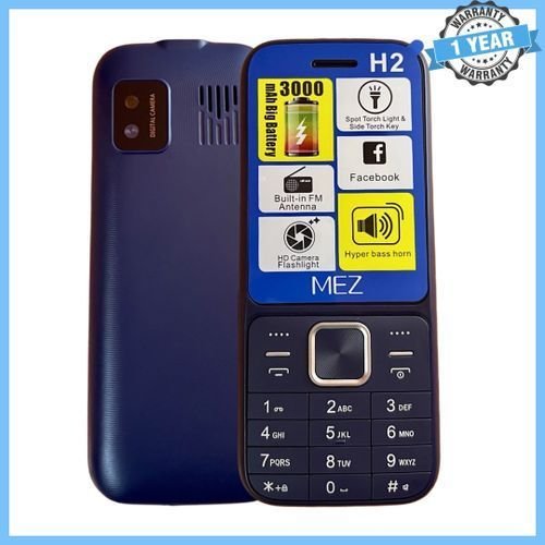 Mez 3000mAh Big Battery, Wireless FM, Facebook, Dual SIM Phone
