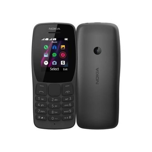 Nokia 110 1.77" Dual SIM, , FM Radio, Camera Phone - Black