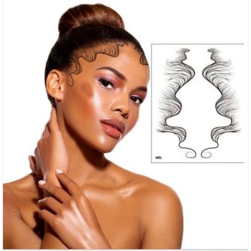 Pretty Hair Edge Temporary Tattoo For Kids And Adults JS04