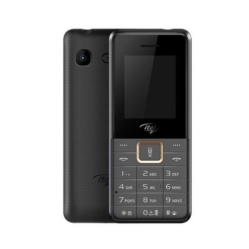 itel It5606 2500mAh Big Battery Wireless FM Dual SIM Phone -Black