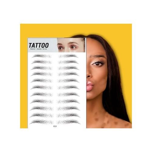 Waterproof Hair-like Authentic Eyebrow Tattoo Sticker E17