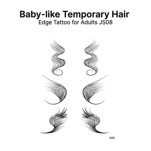 Babylike Hair Temporary Tattoo For Adults JS08