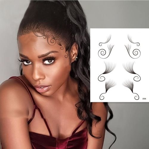 Babylike Hair Temporary Tattoo For Adults JS06