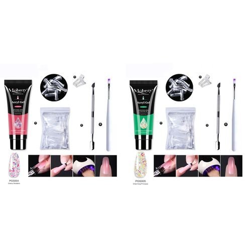 2Pcs Nail Art Crystal Extension Tool Crystal Model Gel