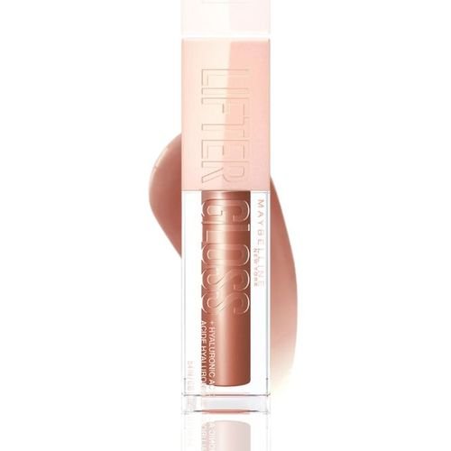 Maybelline Lifter Gloss Plumping and Hydrating Lip Gloss, Shade: 007 Amber, with Hyaluronic Acid for Super Juicy Lips with Incredible Shine, 5.4ml