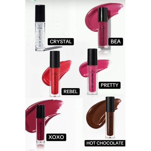 Luxe Lip Gloss ? 3 Shades (Crystal, Pretty and Hot Chocolate)