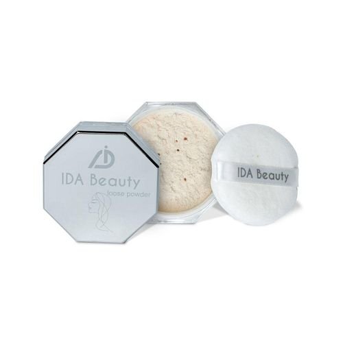 IDA Beauty IDA Beauty Weightless Loose Setting Powder | Transparent Setting Powder Makeup for a Long-Lasting, Oil-Absorbing, Flawless Matte Finish (Glam 04,8g)