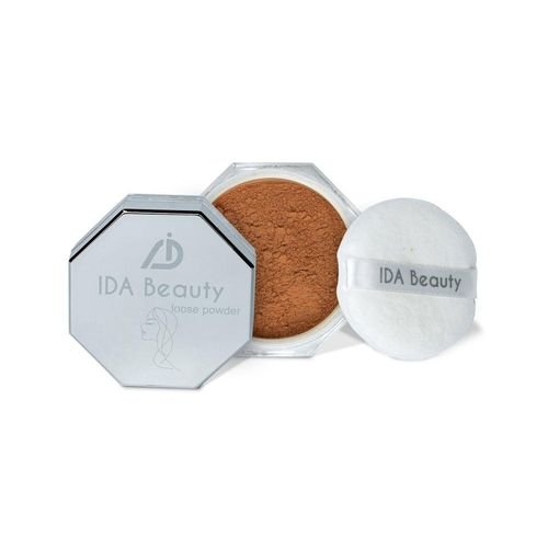 IDA Beauty IDA Beauty Weightless Loose Setting Powder | Transparent Setting Powder Makeup for a Long-Lasting, Oil-Absorbing, Flawless Matte Finish (Glam 06,8g)