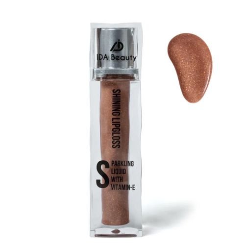 IDA Beauty IDA Beauty Luxe Lustre Shiny Lip Gloss - Hydrating Lip Gloss, Non-Sticky, Vegan, Halal, Cruelty-Free long long-lasting (S03, 6ml)