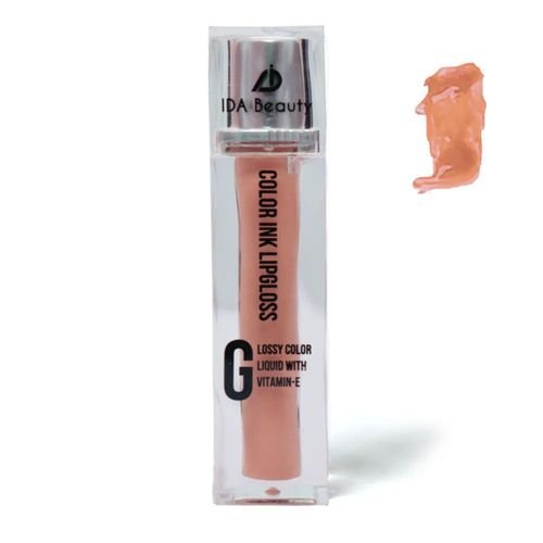 IDA Beauty IDA Beauty Hue Kiss Color Ink Lip Gloss - Long-Lasting Lip, Glasting Color Gloss, Hydrating, Smudge-Proof | Vegan, Halal, Cruelty-Free (G12, 6ml)