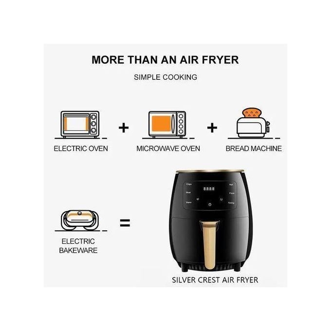 SILVER CREST 8L Extra Large Digital AirFryer - Image 6