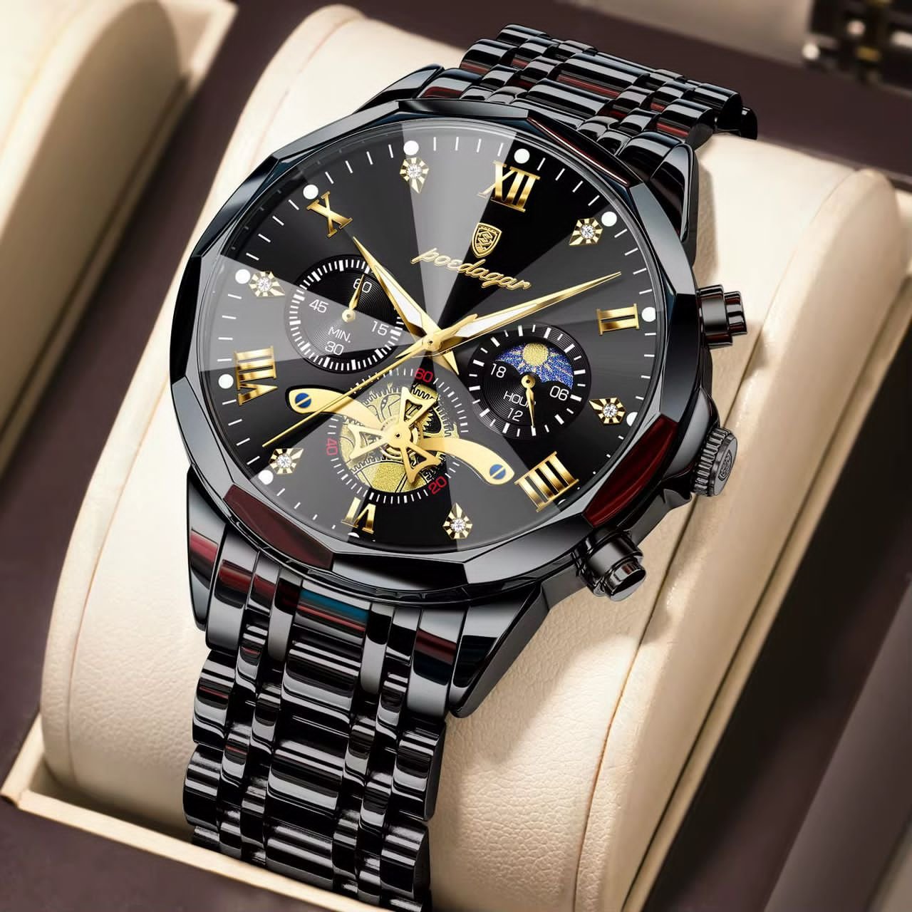 Poedagar chronograph chain A936