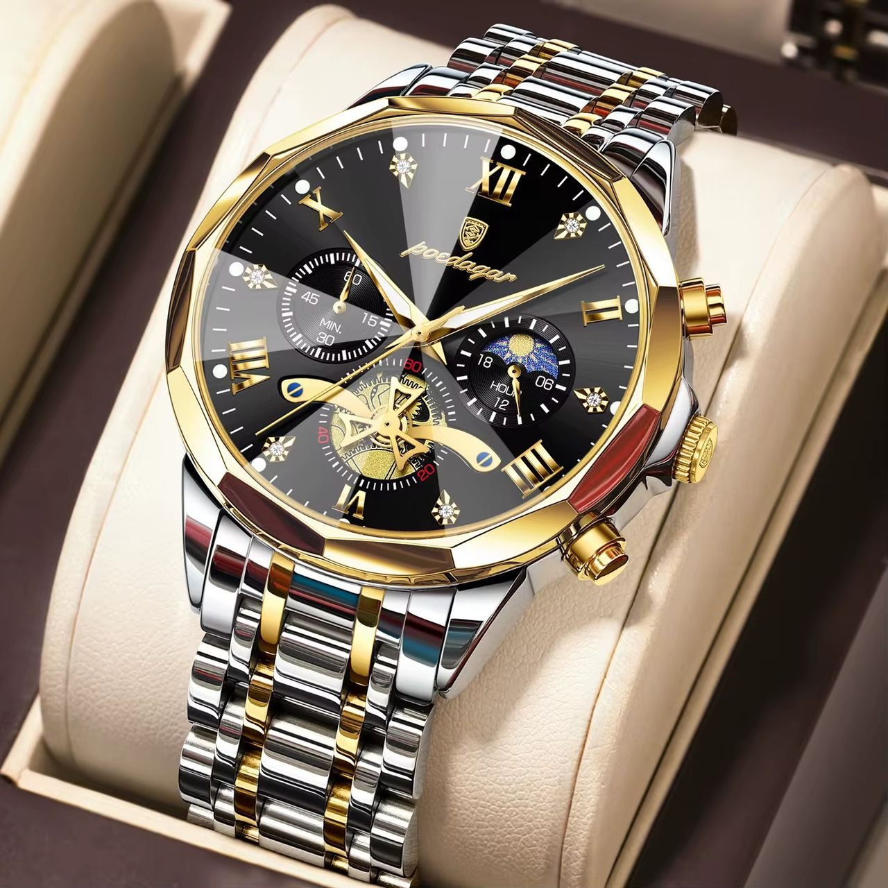 Poedagar chronograph chain A940